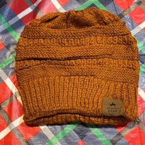 SUPER STAR Copper Colored Knit Beanie for Toddler NWOT